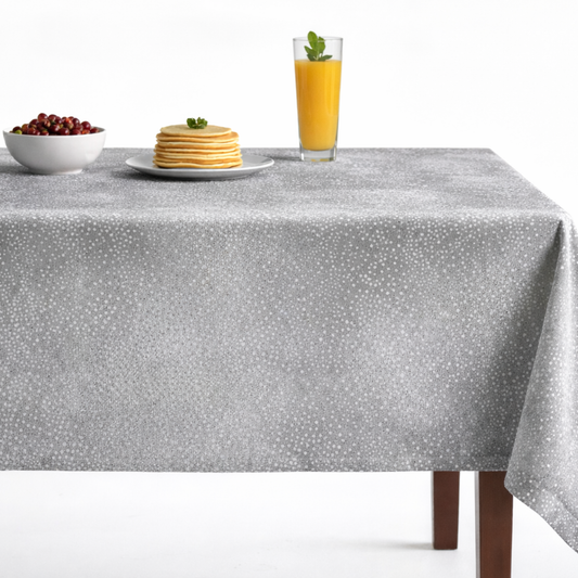 Marisol Jacquard Tablecloth - Silver