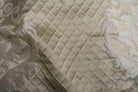 ivory TIMES Jacquard Fabric by the Yard - 55 Inch Wide