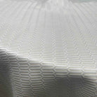 Off White Track Jacquard Fabric by the Yard - 115 Inch Wide