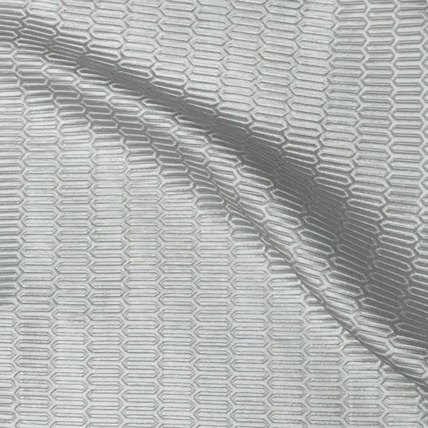 Track Jacquard, Quilted Look | Tablecloth - White