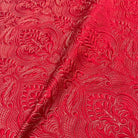 Red/Gold Treasure Jacquard Fabric by the Yard - 115 Inch Wide