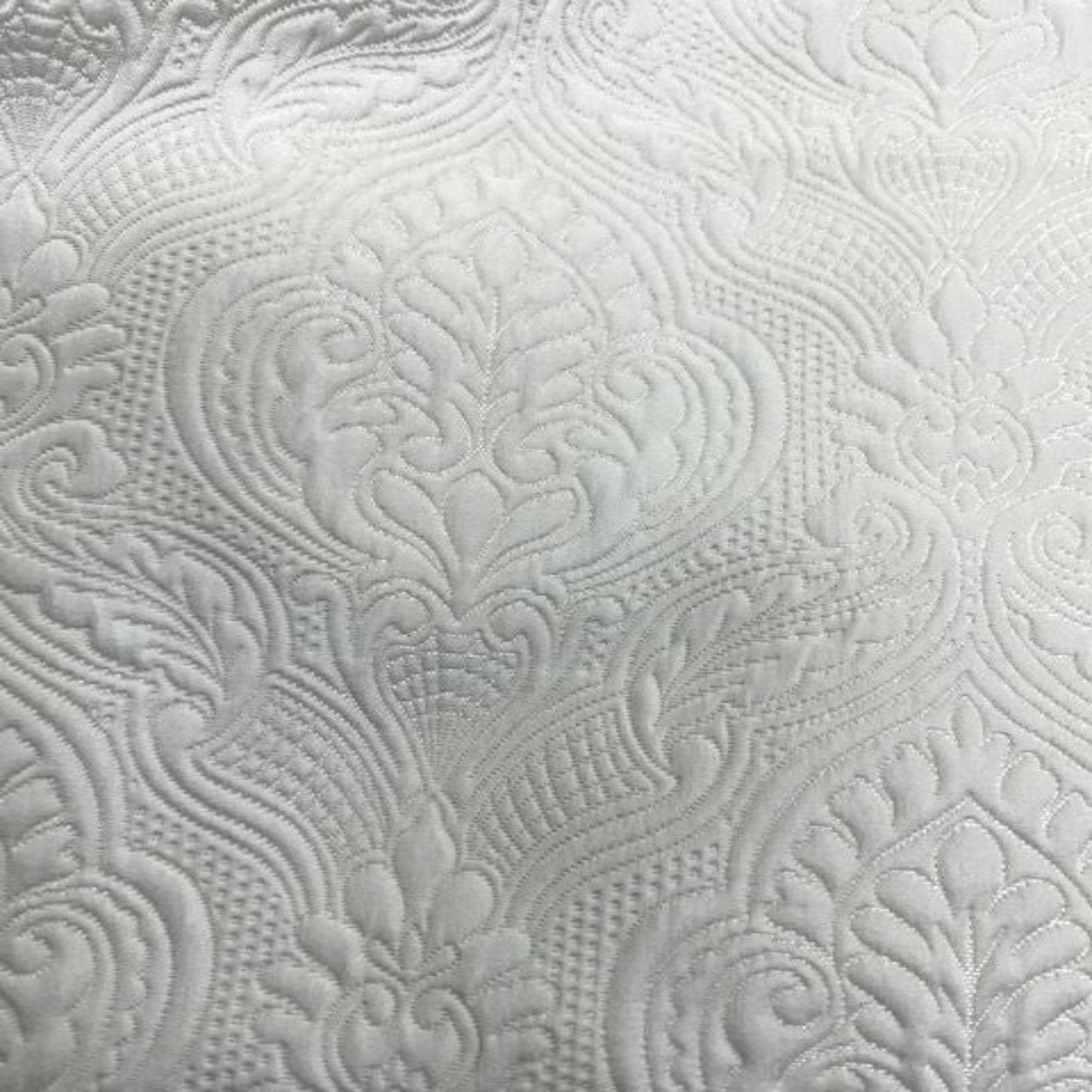 Treasure Jacquard, Quilted Look | Tablecloth - White