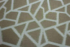 Gold Triangle Metallic Jacquard Fabric by the Yard - 58 Inch Wide