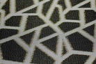 Midnight Triangle Metallic Jacquard Fabric by the Yard - 58 Inch Wide