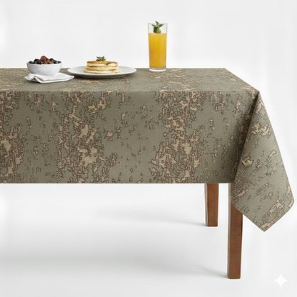 Portland Jacquard Tablecloth - Taupe