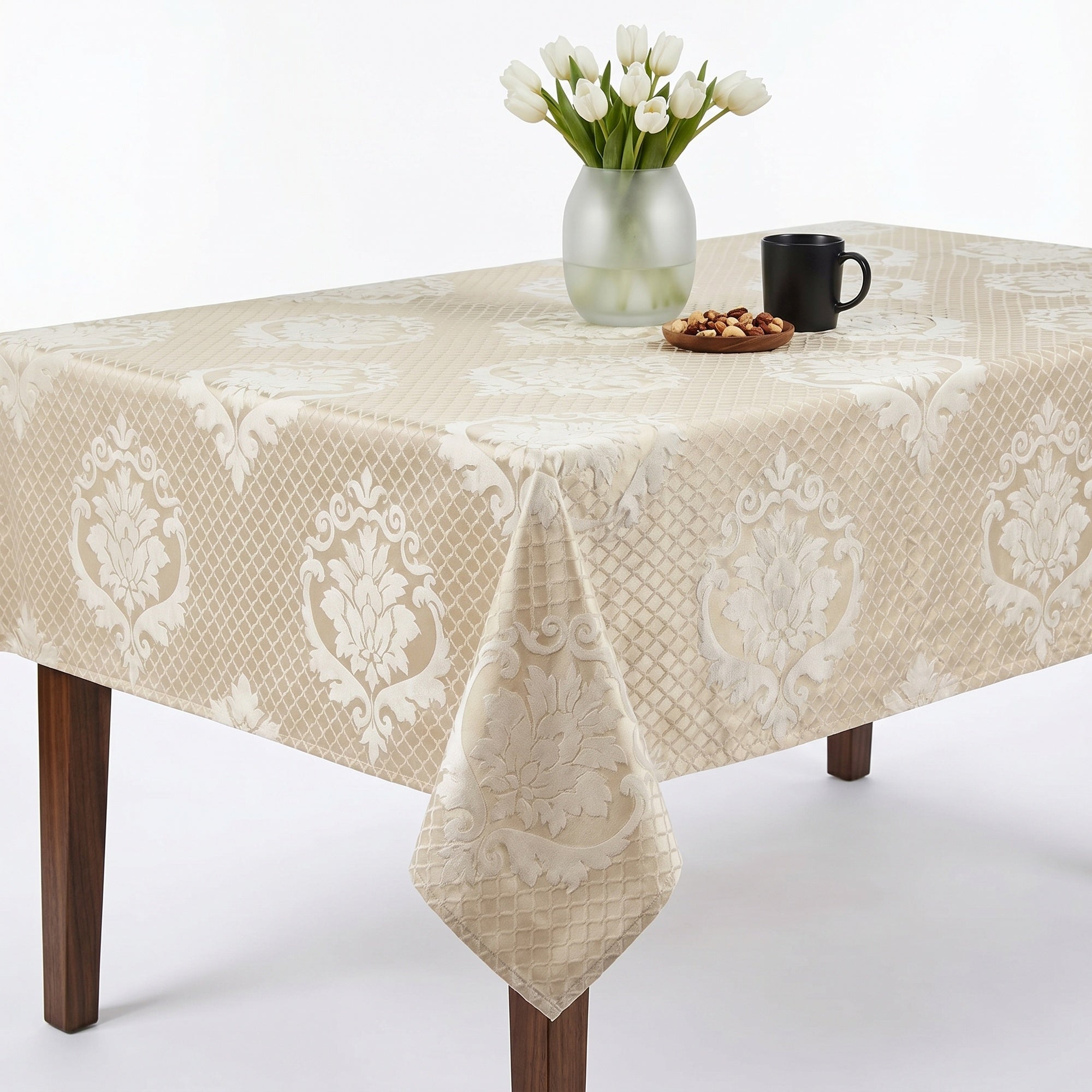Times Ivory Tablecloth