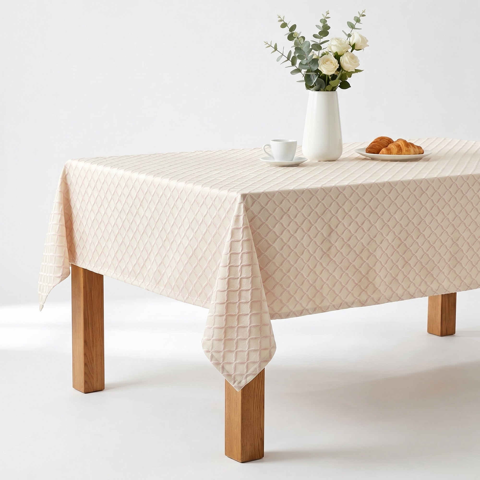 Times Table Ivory Tablecloth