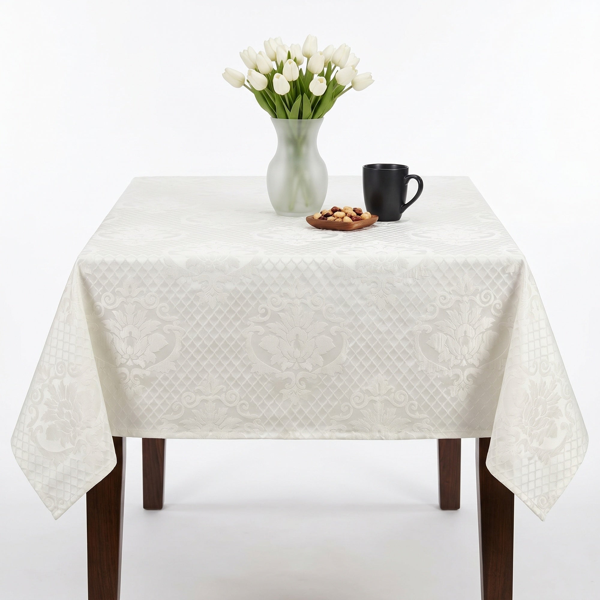 Times White Tablecloth