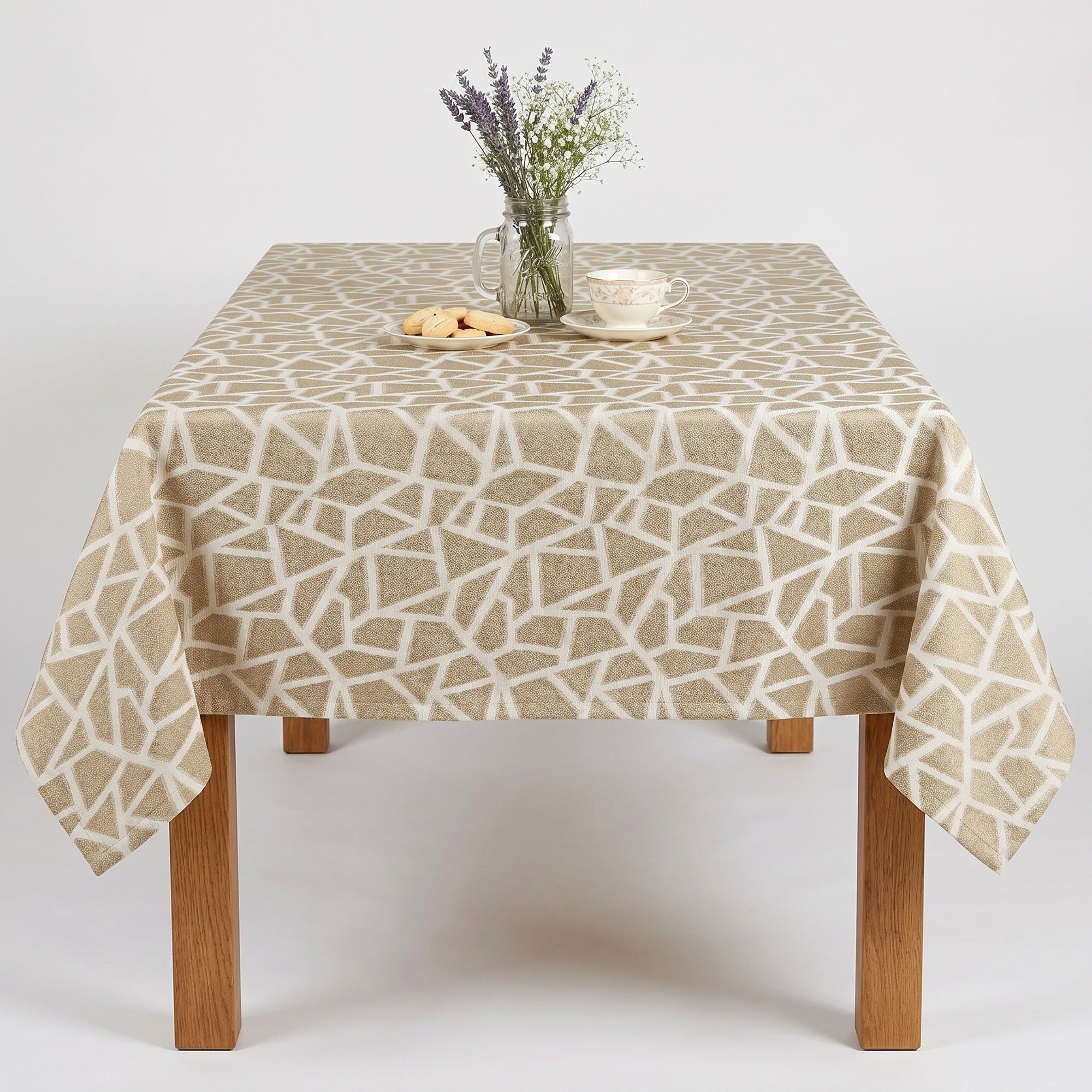 Triangle Gold Tablecloth