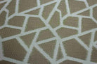 Gold Triangle Metallic Jacquard - Custom Tablecloths