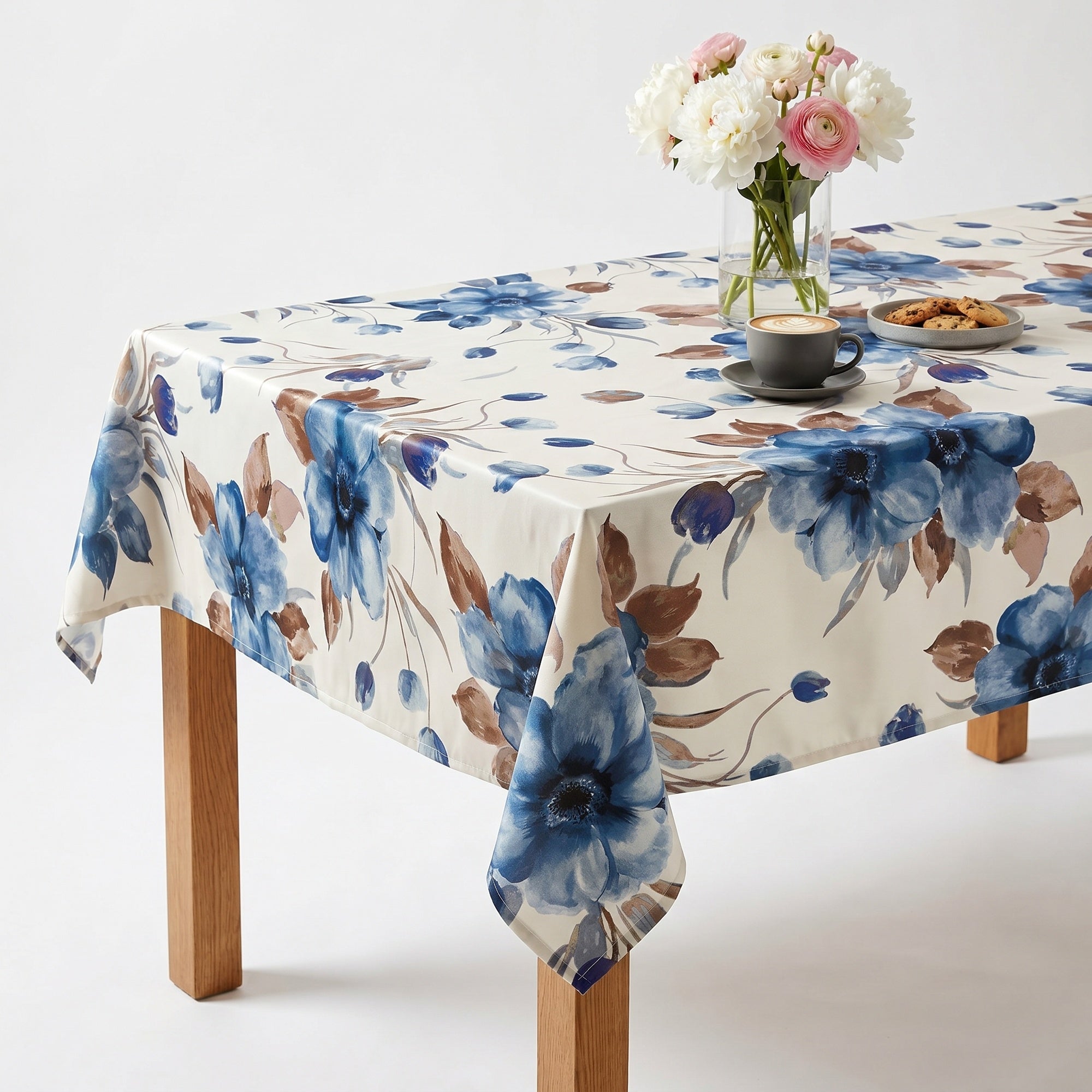 Tropical Navy Tablecloth