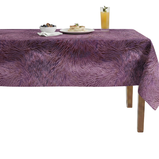 Huntsville Brocade Velvet Tablecloth –Lavender