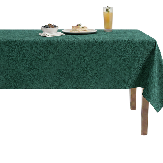 Huntsville Brocade Velvet Tablecloth – Forest