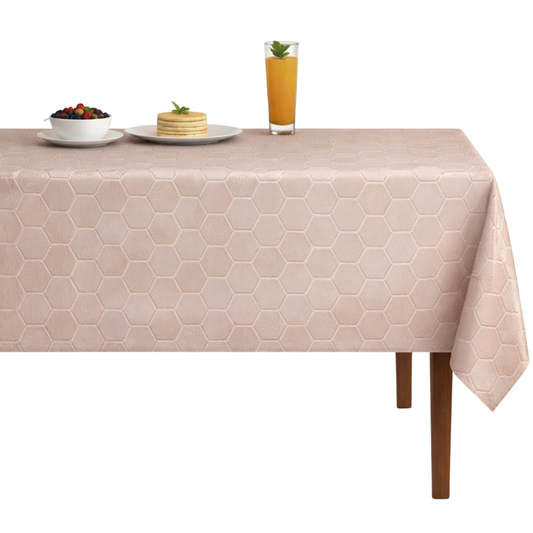 Gastonia Jacquard Tablecloth - Blush