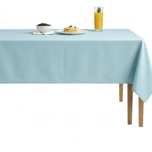 Soft Velvet Fabric Tablecloth-Seafoam