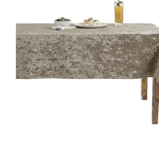 Riverdale Crushed Velvet Tablecloth – Gold