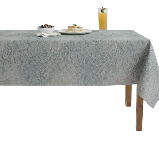 Huntsville Brocade Velvet Tablecloth –Seafoam