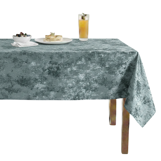 Seafoam Riverdale Crushed Velvet Tablecloth – Seafoam