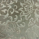 Olive Brocade Velvet Fabric by the Yard
