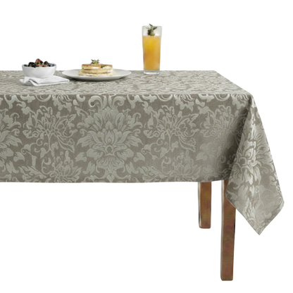Vails Brocade Velvet Tablecloth - Olive