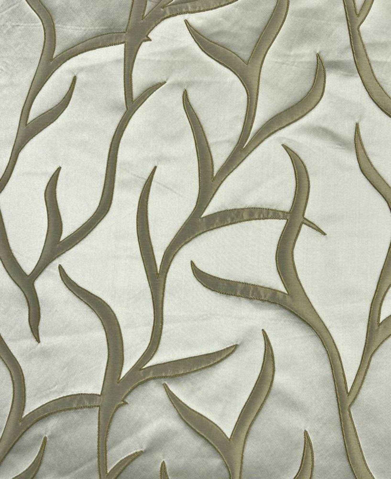 Soft Green Vine tree Jacquard Fabric by the Yard - 115 Inch Wide