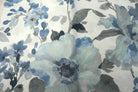blue GRACEFUL Digital print Fabric by the Yard - 118 Inch Wide
