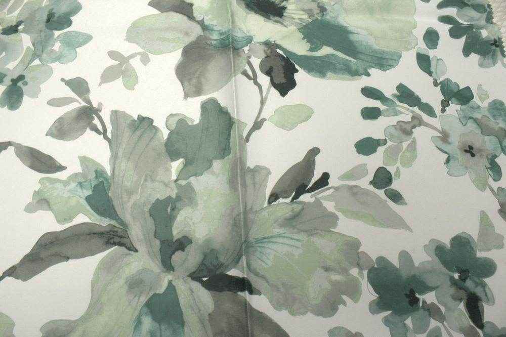 green GRACEFUL Digital print Fabric by the Yard - 118 Inch Wide
