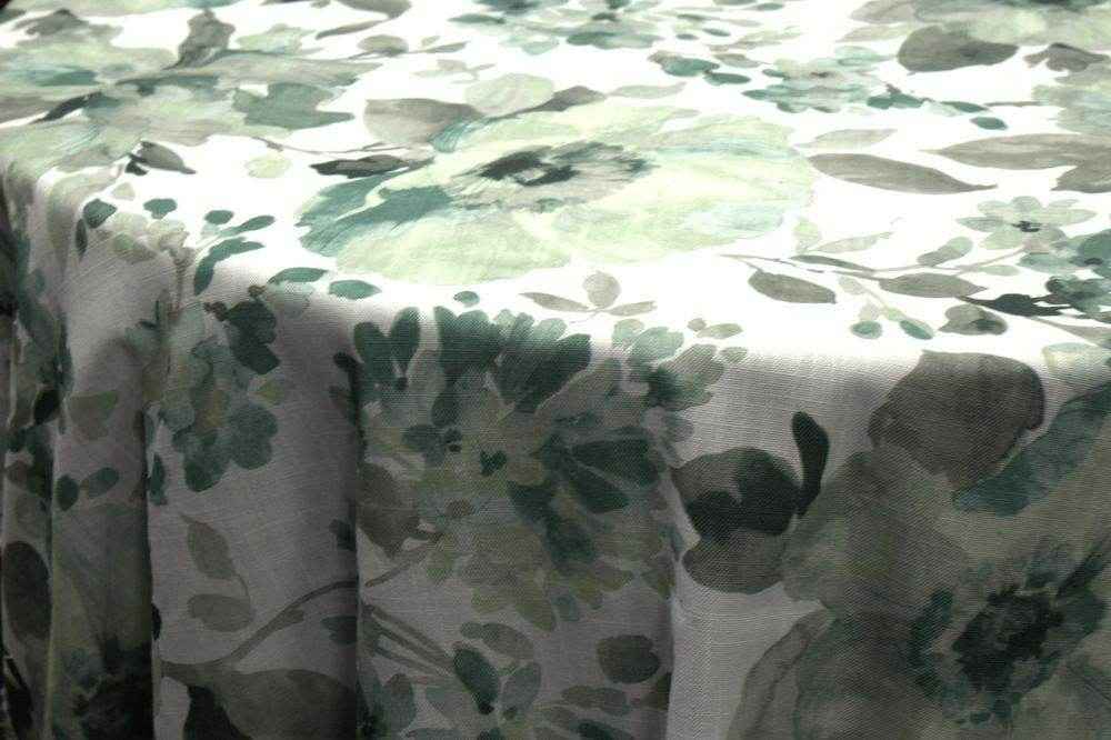 green GRACEFUL Digital print Fabric by the Yard - 118 Inch Wide