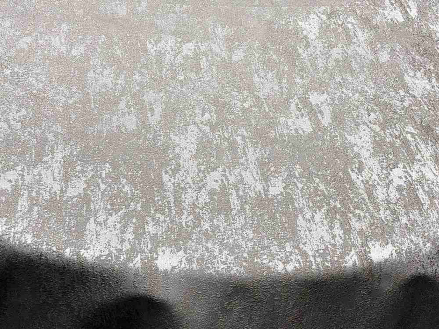 Silver Stardust Metallic Jacquard - Custom Tablecloths