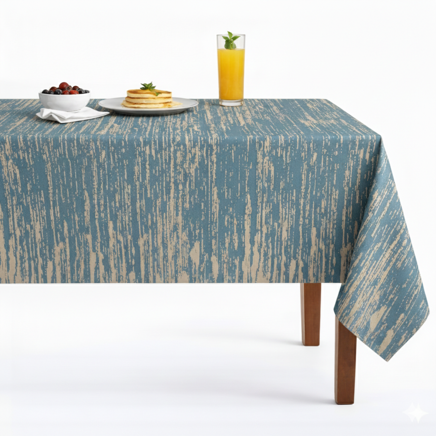 Blue Lanora Jacquard Tablecloth