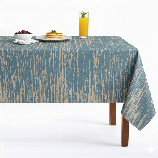 Blue Lanora Jacquard Tablecloth