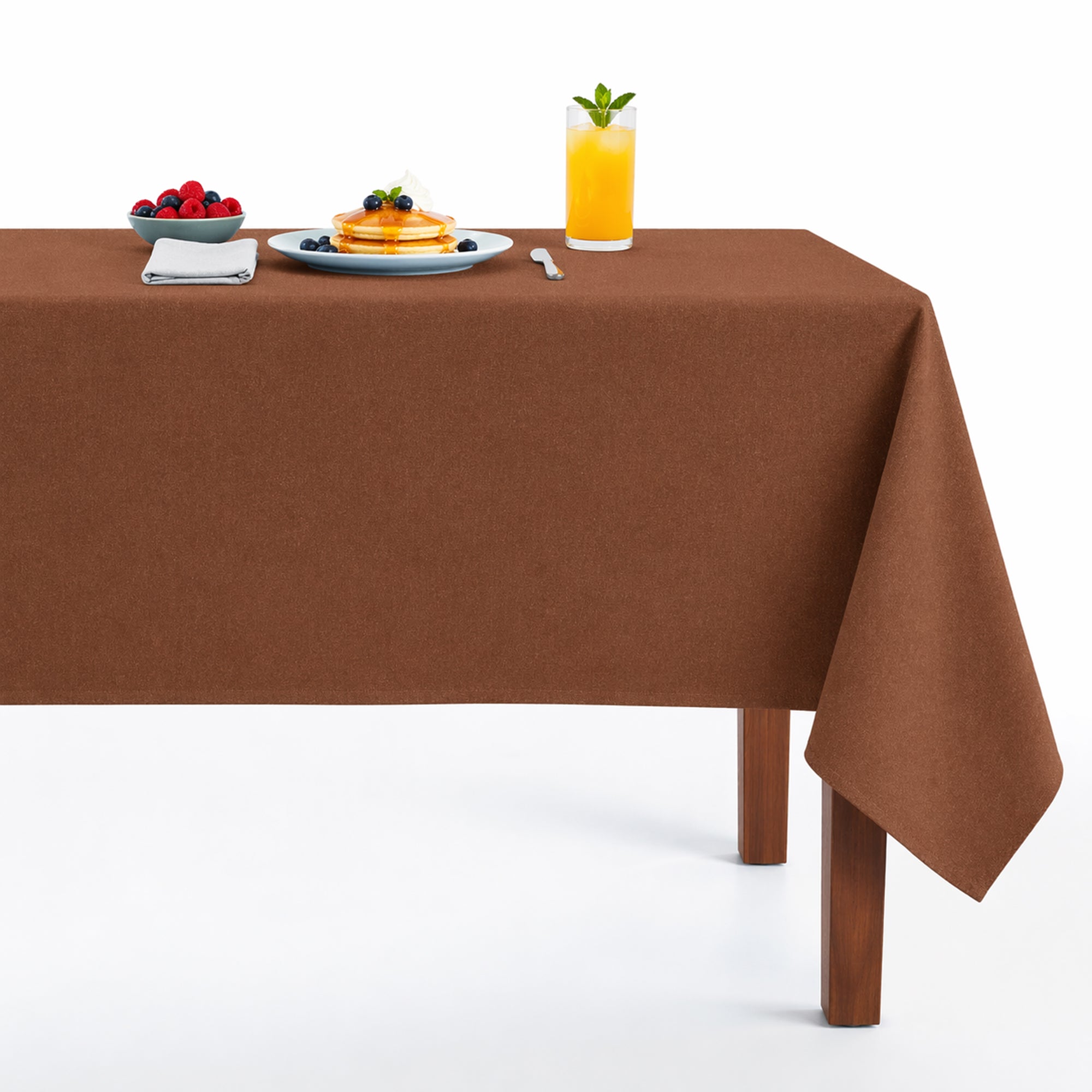 Newport118 Velvet Tablecloth Copper